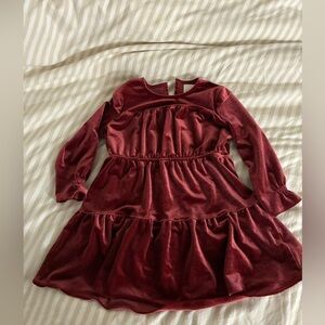 Vignette Velvet Burgundy Kids Dress Size 2Y